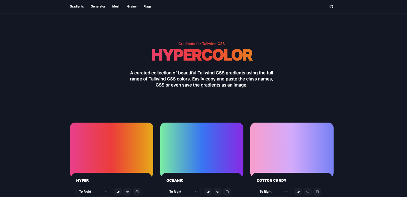 Hypercolor 网站截图